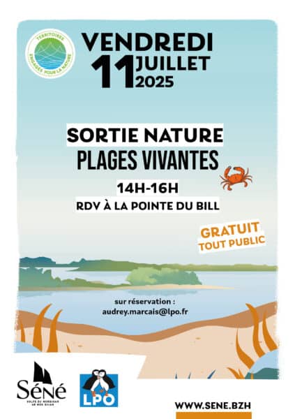 Affiche de la sortie nature à la pointe du Bill
